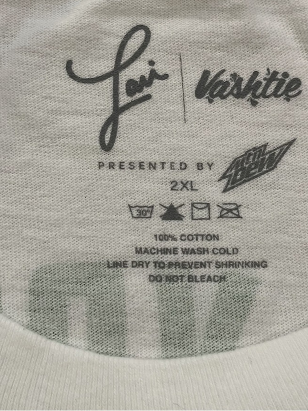 Lai Vashtie x Mountain Dew Women Who Do Graphic Tee White 2XL 100% Cotton - Picture 8 of 10